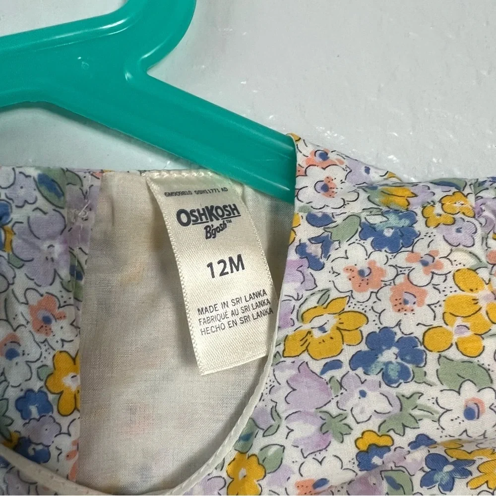 OshKosh‎ B’gosh 12M Floral Dress w/ Bloomers NWT